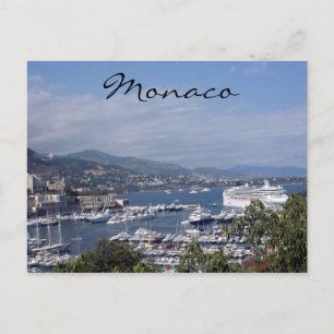 Monaco-Kreuzfahrt Postkarte