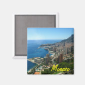 Monaco Kühlschrankmagnet (Vorderseite/Rückseite)