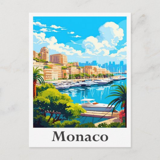 Monaco Kunst, Dichtung und Musik Postkarte (Vorderseite)