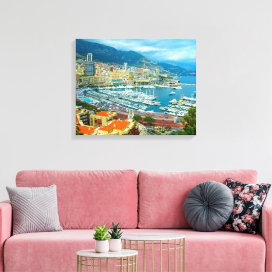 Monaco Leinwanddruck (Insitu (Wohnzimmer))