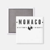 Monaco Magnet (Vorderseite/Rückseite)