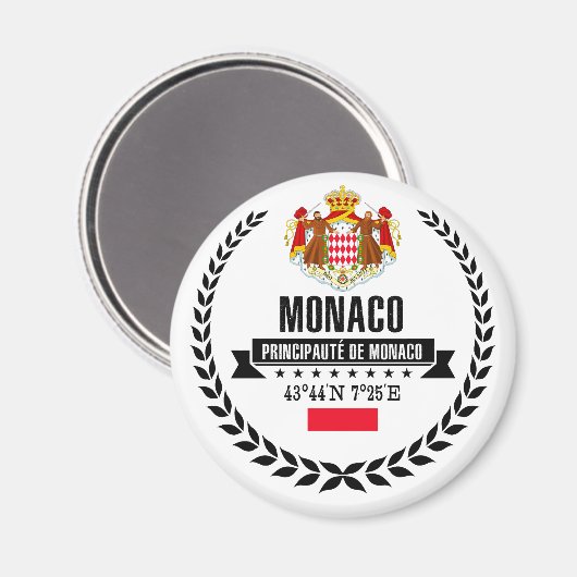 Monaco Magnet (Vorderseite/Rückseite)