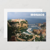 Monaco Magnet Postkarte (Vorne/Hinten)