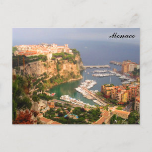 Monaco Magnet Postkarte