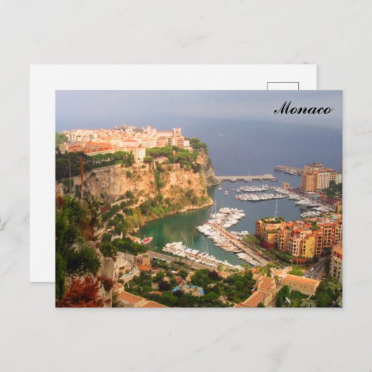 Monaco Magnet Postkarte (Vorne/Hinten)