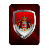 Monaco Metallic Emblem Magnet (Vertikal)