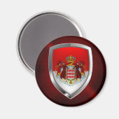 Monaco Metallic Emblem Magnet (Vorderseite/Rückseite)