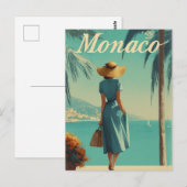 Monaco Mode vintage  Postkarte (Vorne/Hinten)