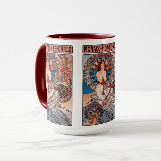 Monaco Monte Carlo , Alfons Mucha Tasse (Vorderseite Links)