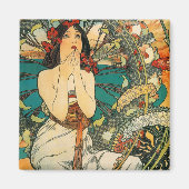 Monaco Monte Carlo Alphonse Mucha Magnet (Vorne)