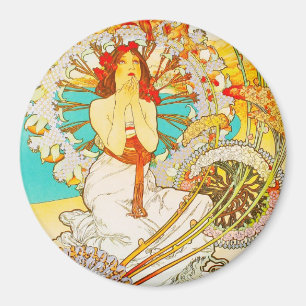 Monaco Monte Carlo, Alphonse Mucha - Magnet