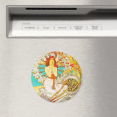 Monaco Monte-Carlo, Alphonse Mucha-Magnet Magnet (In Situ (Geschirrspüler))