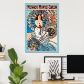 Monaco ~ Monte-Carlo ~ Alphonse Mucha Poster (Heimbüro)