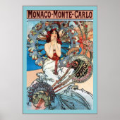 Monaco ~ Monte-Carlo ~ Alphonse Mucha Poster (Vorne)