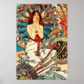 Monaco Monte Carlo Alphonse Mucha Poster (Vorne)