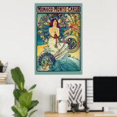 Monaco Monte-Carlo (Aquamarin) Poster (Heimbüro)