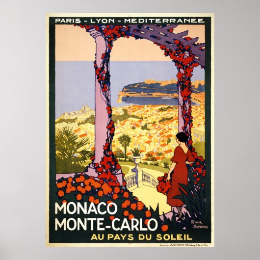 Monaco. Monte-Carlo. Au pays du soleil Poster (Vorne)