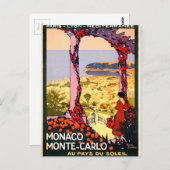 Monaco. Monte-Carlo. Au pays du soleil Postkarte (Vorne/Hinten)