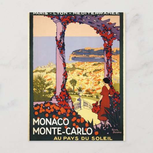 Monaco. Monte-Carlo. Au pays du soleil Postkarte (Vorderseite)
