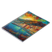 Monaco, Monte-Carlo Bay im Stil von van Gogh Notizblock (Linke Seite)