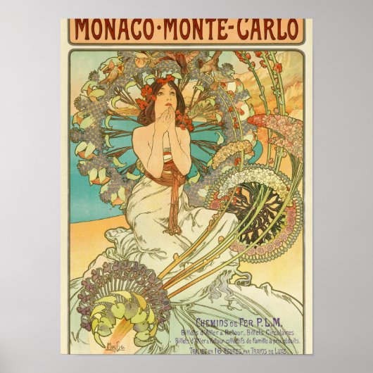 Monaco, Monte-Carlo, Chemins de Fer P.L.M., von Mu Poster (Vorne)