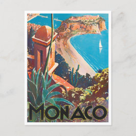 Monaco Monte Carlo Frankreich Vintag Postkarte