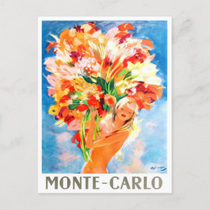 Monaco Monte Carlo Frankreich Vintage-Reise Postkarte