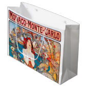 Monaco, Monte-Carlo, Mucha Große Geschenktüte (Vorderseite Schrägansicht)
