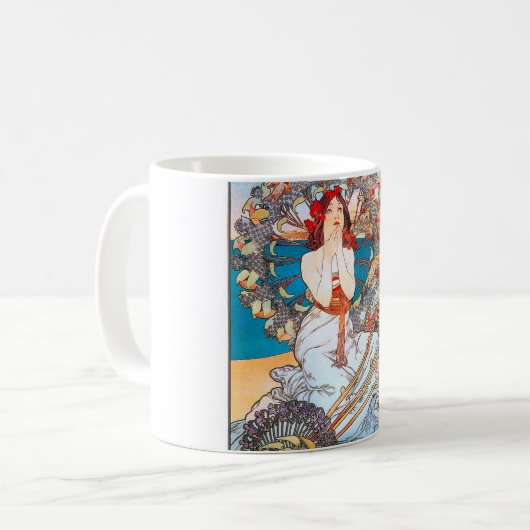 Monaco, Monte-Carlo, Mucha Kaffeetasse (Vorderseite Links)