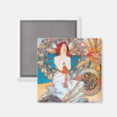 Monaco, Monte-Carlo, Mucha Magnet (Vorderseite/Rückseite)