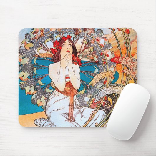 Monaco, Monte-Carlo, Mucha Mousepad (Mit Mouse)