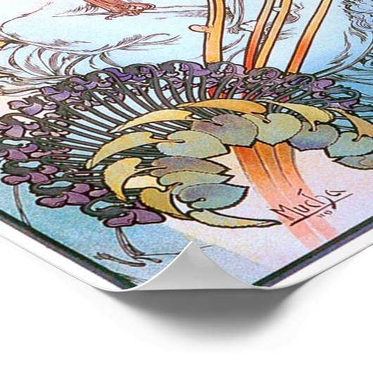 Monaco, Monte-Carlo, Mucha Poster (Ecke)