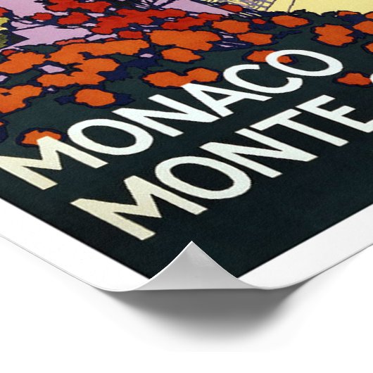 Monaco Monte Carlo Poster (Ecke)