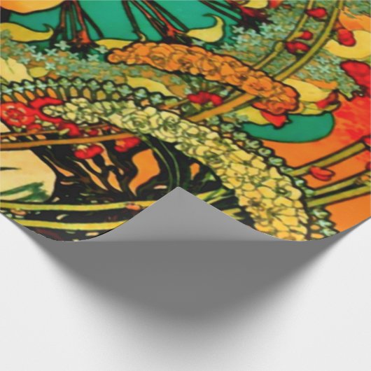 Monaco Monte Carlo Poster von Alphonse Mucha Geschenkpapier (Ecke)