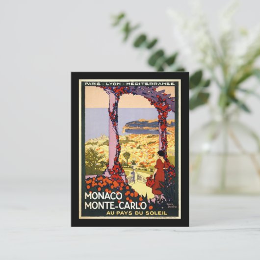 Monaco Monte Carlo Postkarte (Stehend Vorderseite)