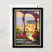Monaco Monte Carlo Postkarte (Vorne/Hinten)