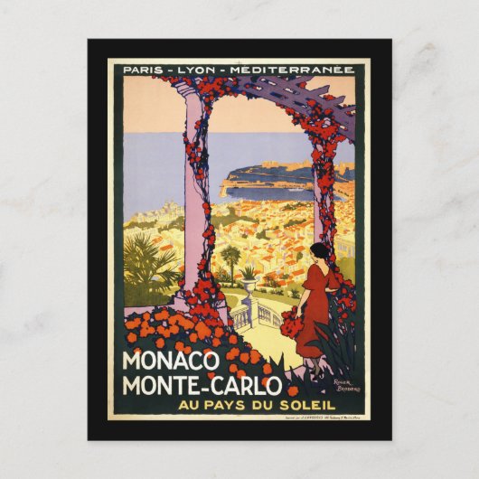Monaco Monte Carlo Postkarte (Vorderseite)