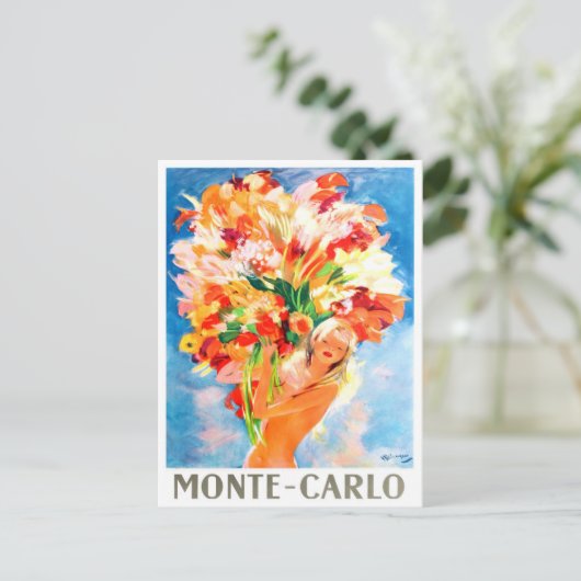 Monaco Monte Carlo Postkarte (Stehend Vorderseite)