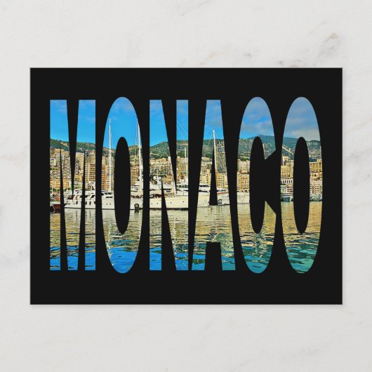 Monaco Monte Carlo Postkarte (Vorderseite)
