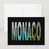 Monaco Monte Carlo Postkarte (Vorne/Hinten)