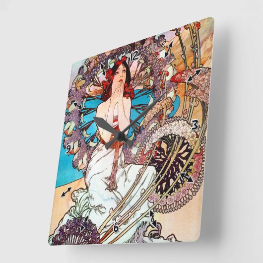 Monaco Monte Carlo Quadratische Wanduhr (Winkel)