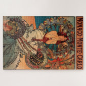 Monaco Monte Carlo von Alphonse Mucha Puzzle (Horizontal)