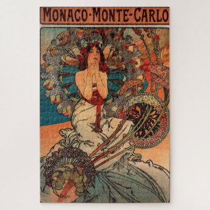 Monaco Monte Carlo von Alphonse Mucha Puzzle