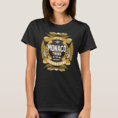 MONACO Name, MONACO Familienname Wappen T-Shirt (Vorderseite)