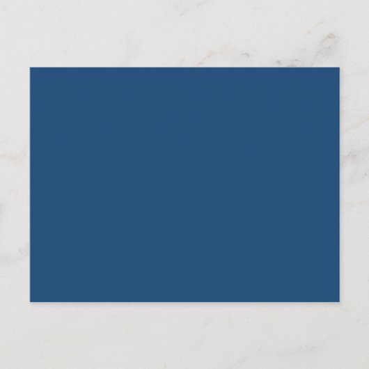 Monaco Noble Blue Solid Color Postkarte (Vorderseite)