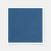 Monaco Noble Blue Solid Color Serviette (Vorderseite)