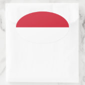 Monaco Ovaler Aufkleber (Tasche)