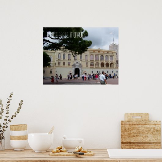 Monaco Palace in Monte Carlo Poster (Küche)