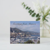 Monaco Port Grüße Postkarte (Stehend Vorderseite)