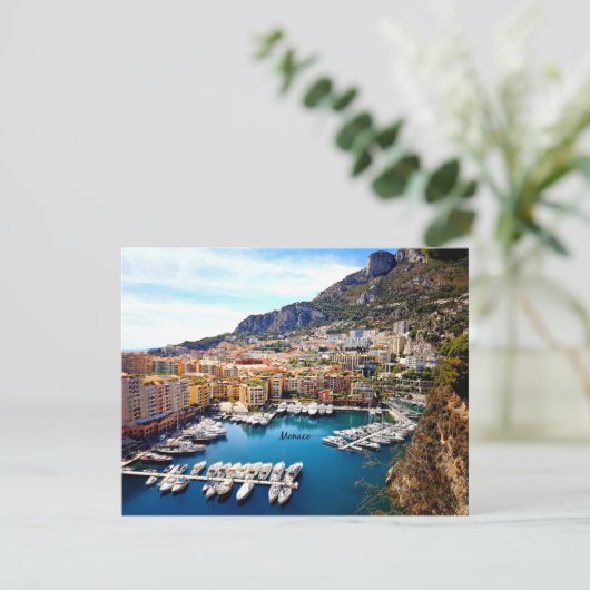 Monaco Port Karte (Stehend Vorderseite)